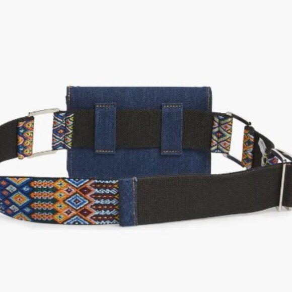 Denim Guitar Strap Steve Madden Belt Bag NWT - Picture 6 of 7